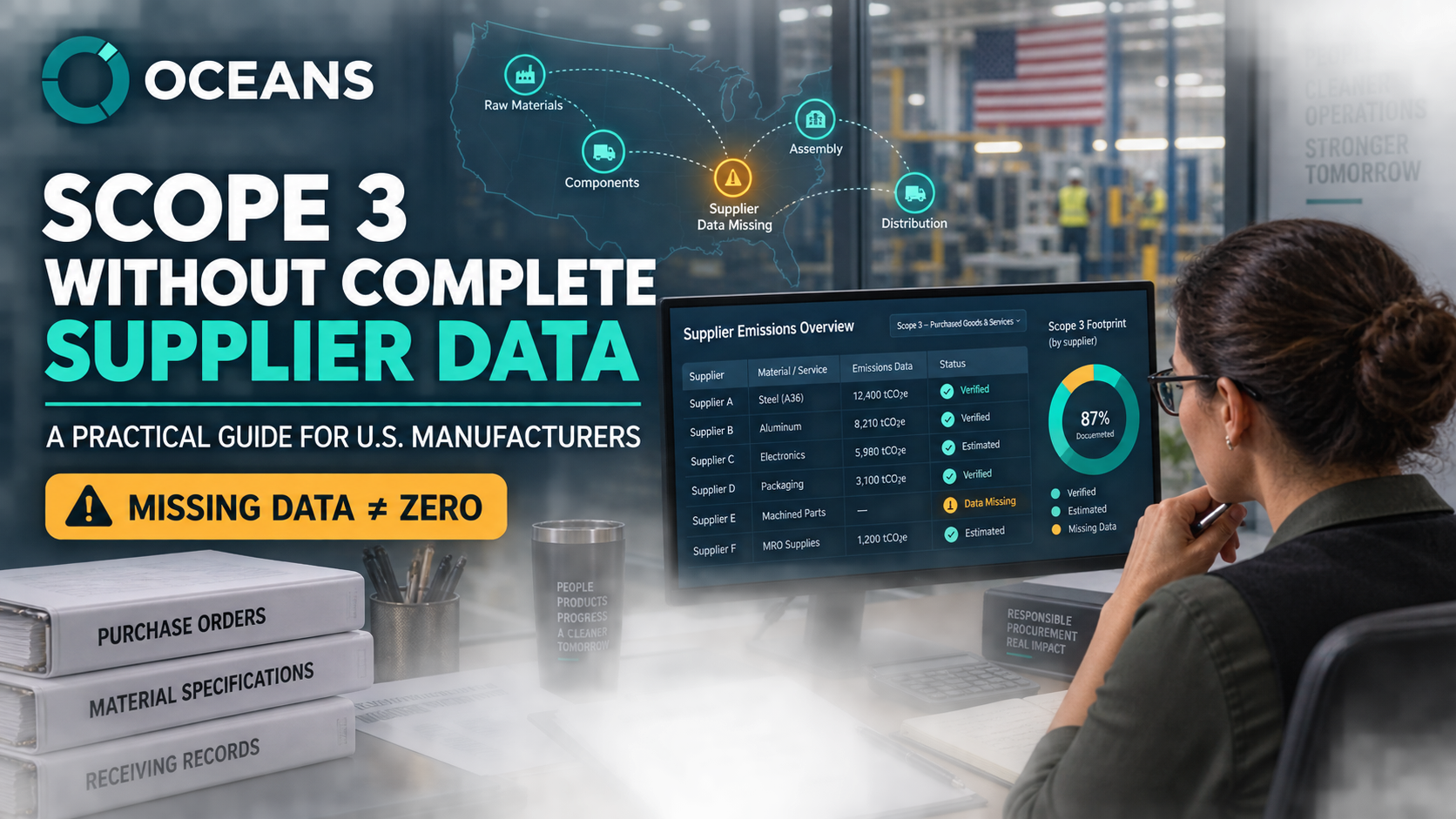 Scope 3 With Missing Supplier Data: A Practical Guide for U.S. Manufacturers